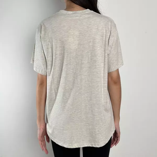 Kaos MARDI MERCREDI FLORAL BROWN OATMEAL SAND TSHIRT REGULER 100% ORIGINAL