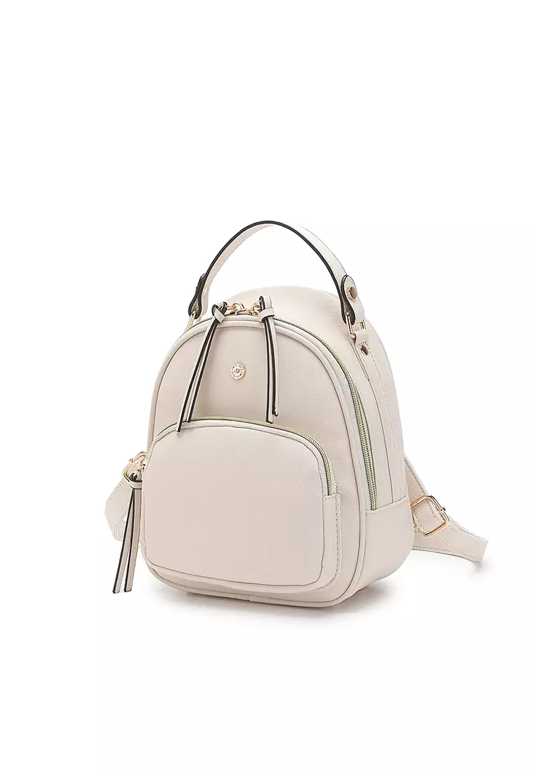 Women's Casual 2-Way Backpack - White