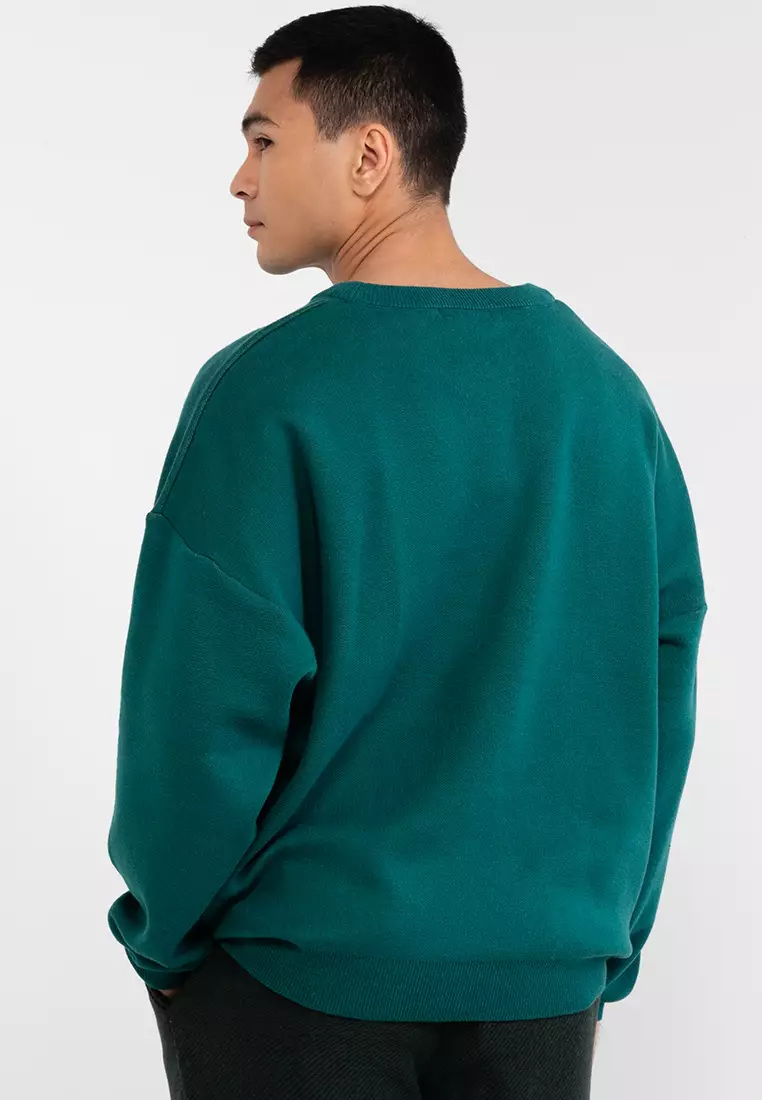 拱形標誌針織圓領