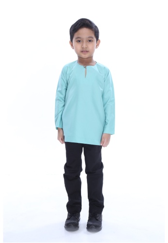 Amar Amran green Kurta Johor For Kids 56004KAD2895DEGS_1