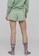 Les Girls Les Boys green Single Jersey Deconstructed Loose Shorts 1FCAFAA80E8405GS_2