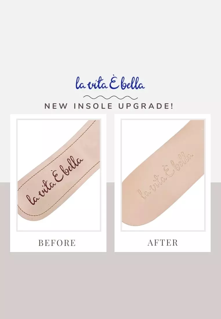 Blanche Pointed Toe Pumps Sepatu Block Heels Wanita