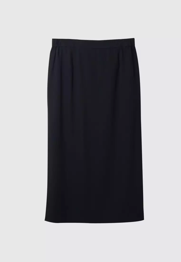Ms. Read Back Pleated Long Skirt