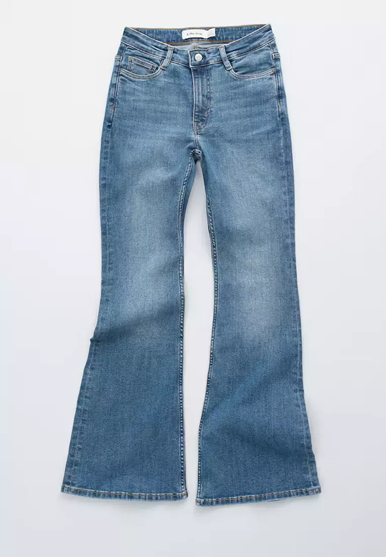 修身低腰及踝牛仔褲