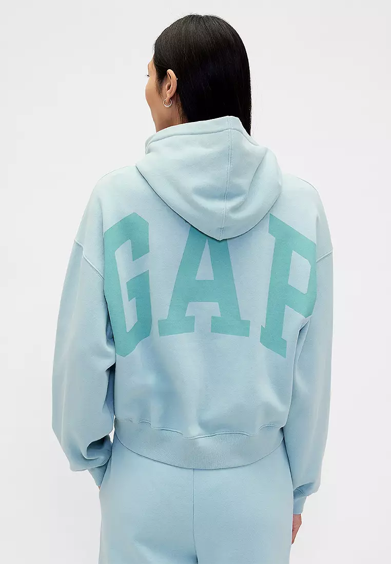 Vintage Soft Crop Logo Hoodie
