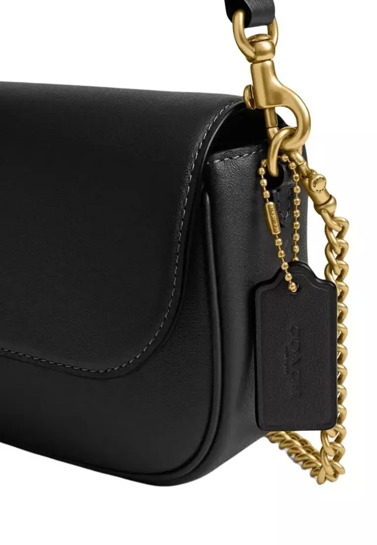 Brook Flap 24 Women's Shoulder Bag in Black CAN90