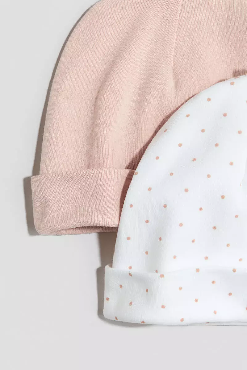 2-pack cotton beanies