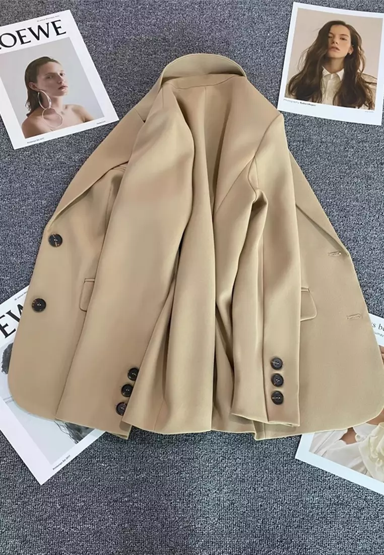 2025 Autumn Korean Style New Loose Straight Jacket CA25102418BW