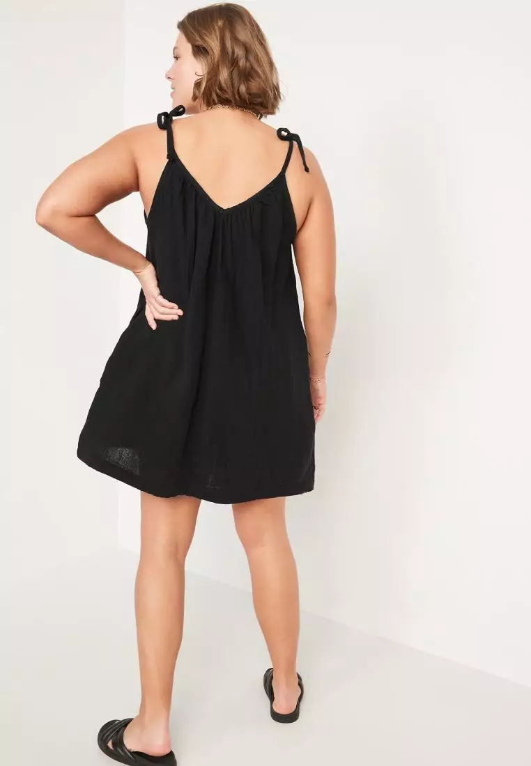 Black cami swing discount dress