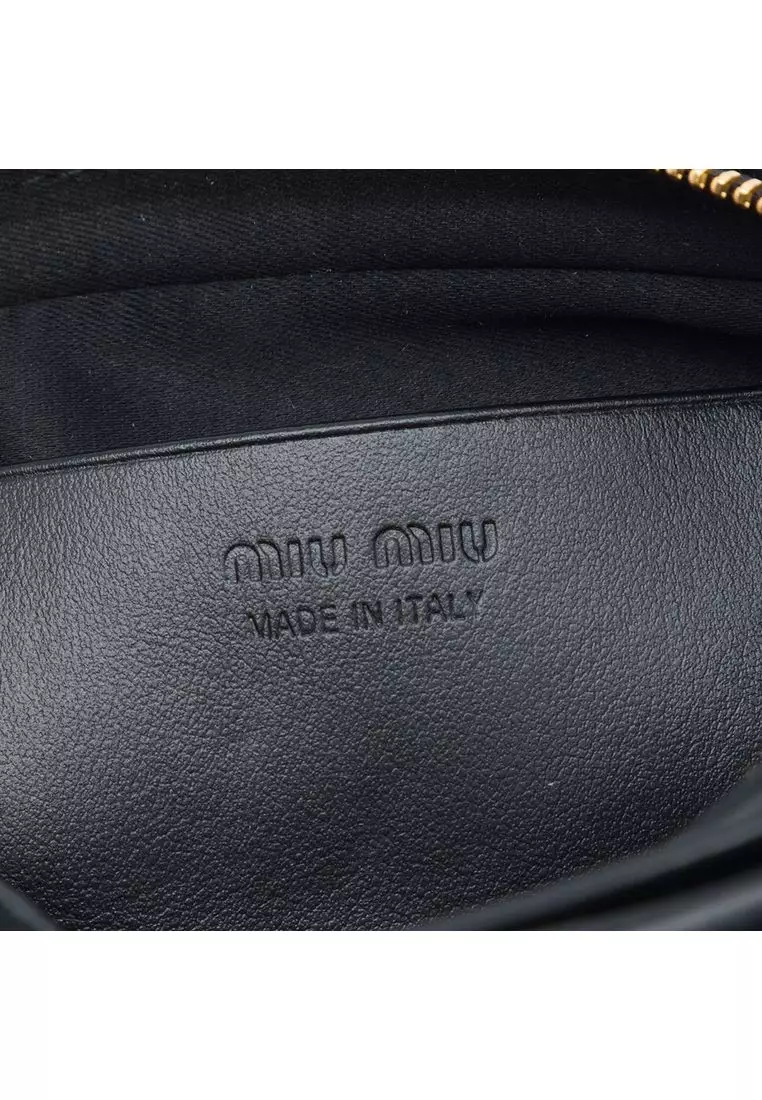 Pre-Loved Miu Miu Calfskin Softy Beau Belt Bag