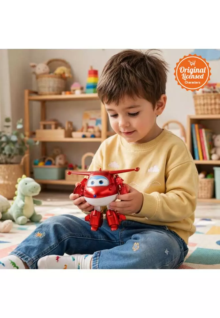 Jual Character-Land Super Wings 5 inch Shining Transforming Jett ...
