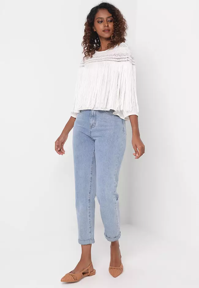 Chemisier Tunique Desigual Coloré Léger Avec Dentelle Bleue - Taille S - Occasion Très Bon État
