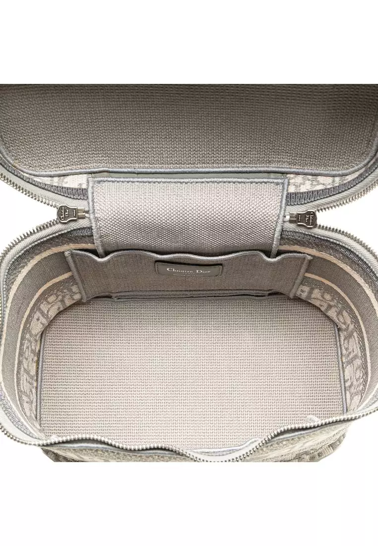 Buy DIOR Pre-Loved Dior Oblique Canvas Diortravel Vanity Case 2026