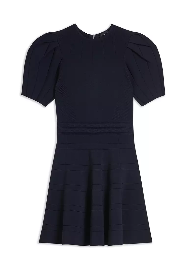 Buy TED BAKER Ted Baker Women s Velvey Puff Sleeve Dress With