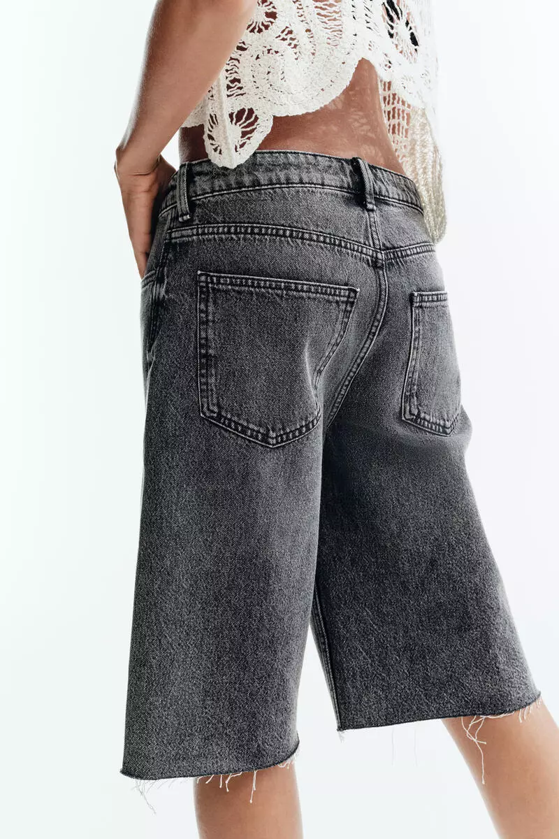 Denim Bermuda shorts