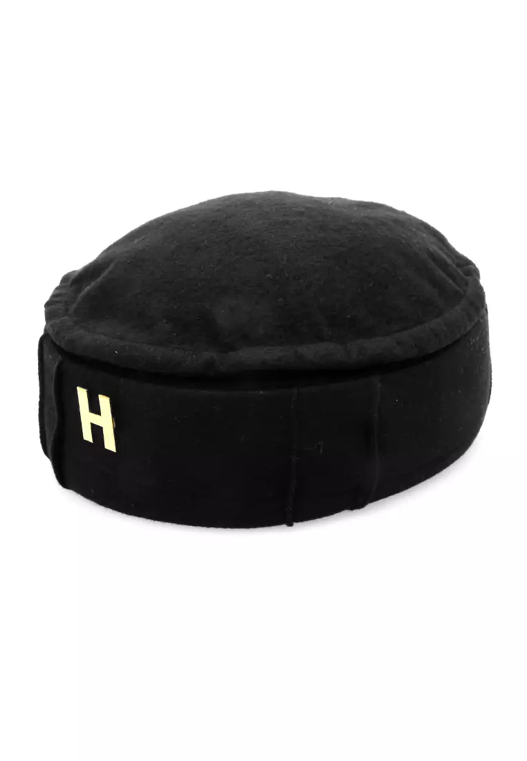 Kai Topi Peci Polos Pria Simple Design Material Plece ORIGINAL - Black