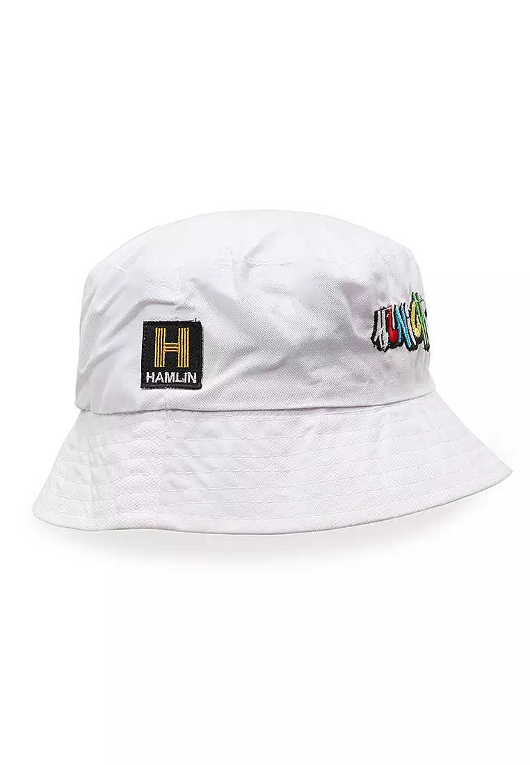 Zorke Bucket Hat Pria Casual Stylish Motive All Night Comfortable Material Drill ORIGINAL - White