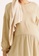 9months Maternity beige Neutral Maternity Puff Sleeve Nursing Blouse 3CC4EAA4137D0BGS_8
