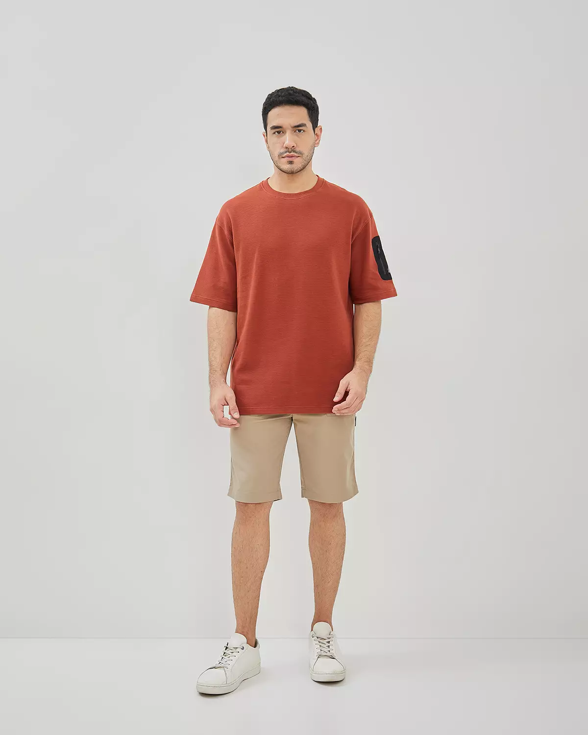 MEN'S PLAIN RED COTTON T-SHIRT