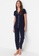 Trendyol navy Piping Detailed Knitted Pajamas Set 6D059AA48FE3CFGS_5