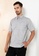 ORLANDO grey GMV Men's Short Sleeve Plain Shirt- GM42004221 DB1E3AA17BA243GS_1