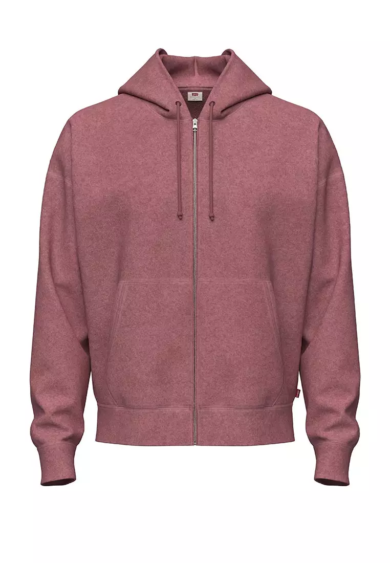 Levi's® 男裝 Hayes 寬鬆全拉鍊衛衣