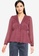 ONLY purple Bettina Long Sleeves V-Neck Blouse D365FAADD04185GS_1
