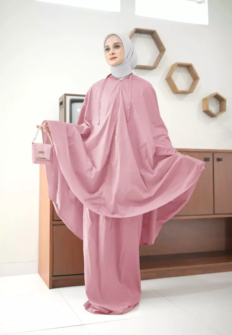 Zaleyna Mukena Travel Size | Mukena Resleting Prayer Set 2in1 - Dewasa