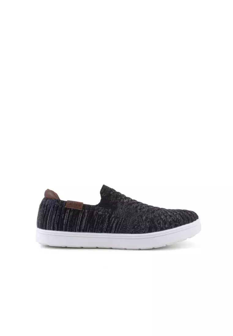 Men black clearance slip on sneakers