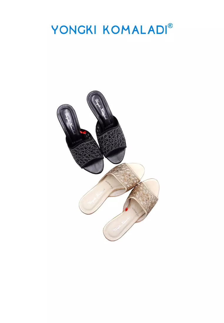 [ ORIGINAL ] YONGKI KOMALADI HEELS OL-YSL7068-24 HITAM