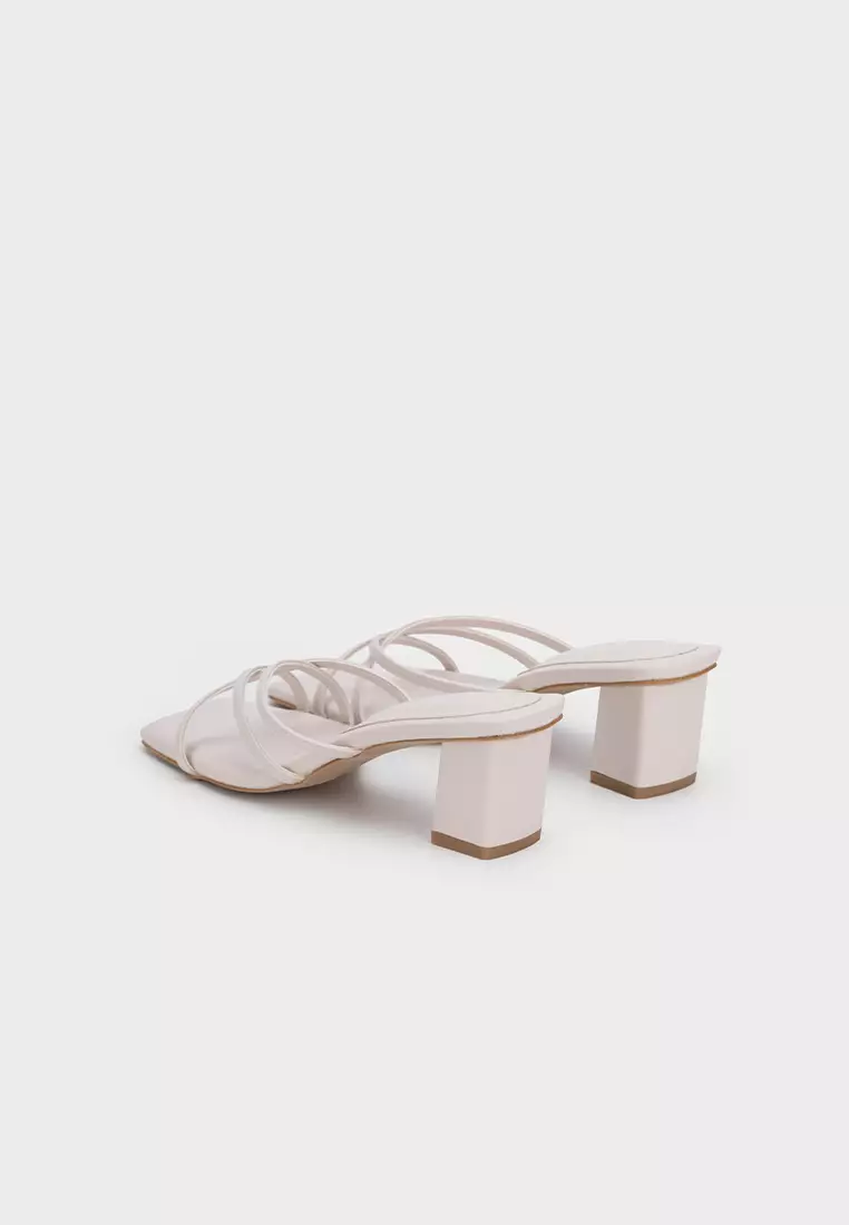 STRAPPY CLOUDFOAM CHUNKY HEEL SLIDE