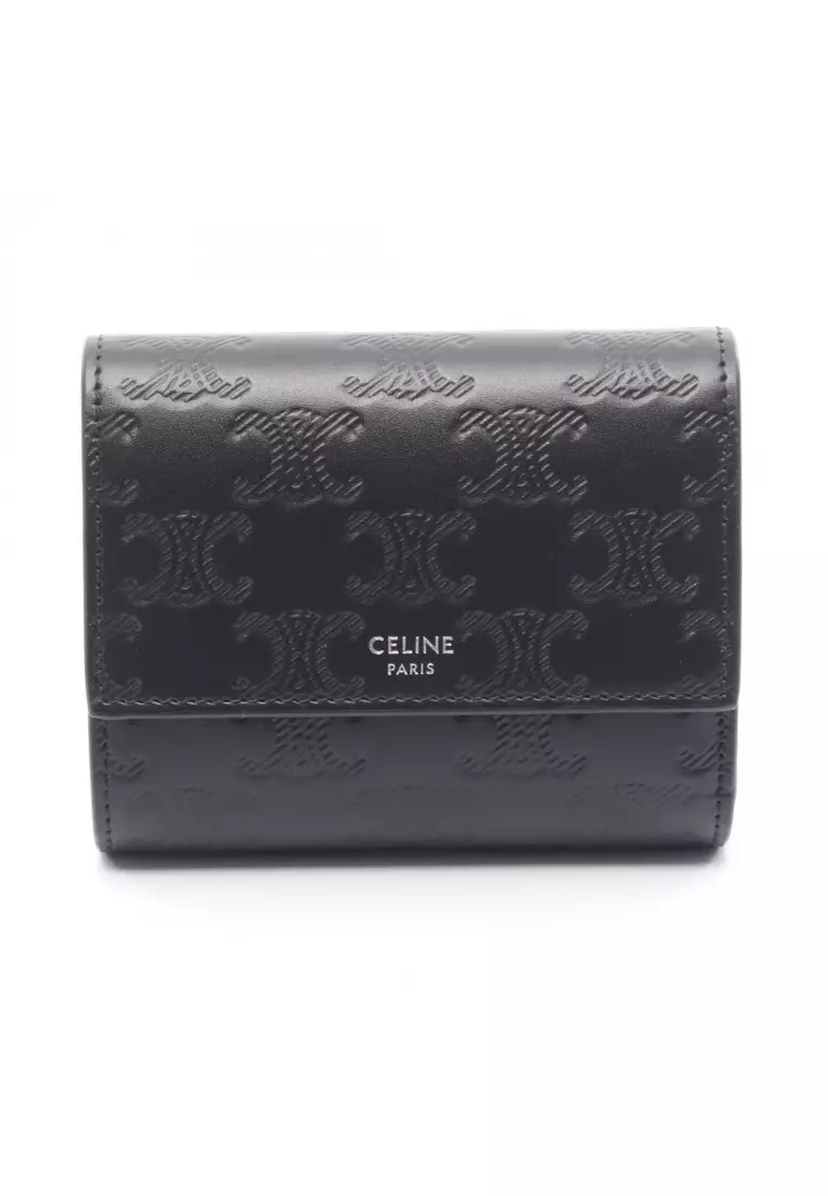 Leather Wallets Celine Small Trifold Wallet Celine Pre-Loved
