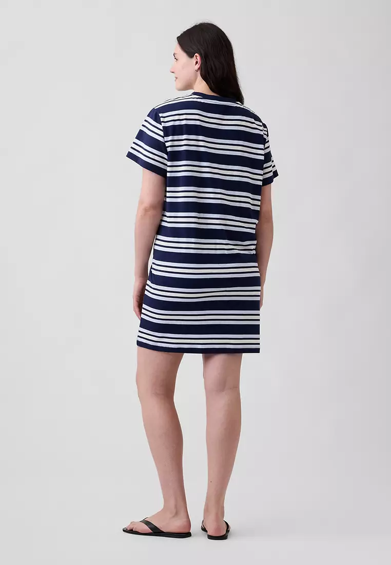 black and white striped dress long LINEN MIDI DRESS BLACK AND WHITE STRIPES