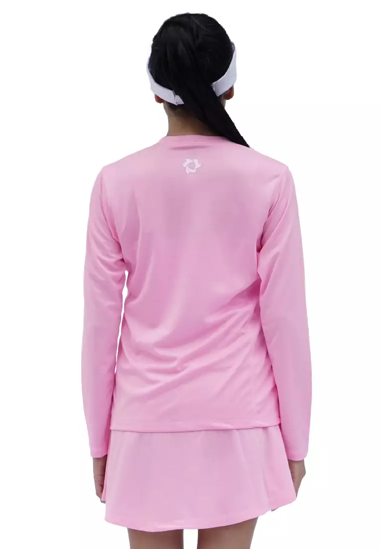 Tiento Kaos Running Dry Fit Baju Olahraga Wanita Lengan Panjang Gym Pakaian Sport Lari