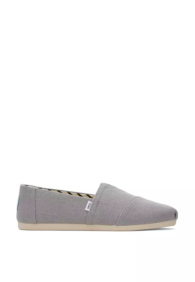 Discount on Toms  shoes - SKU: Alpargata Men - Drizzle Grey Heritage Canvas