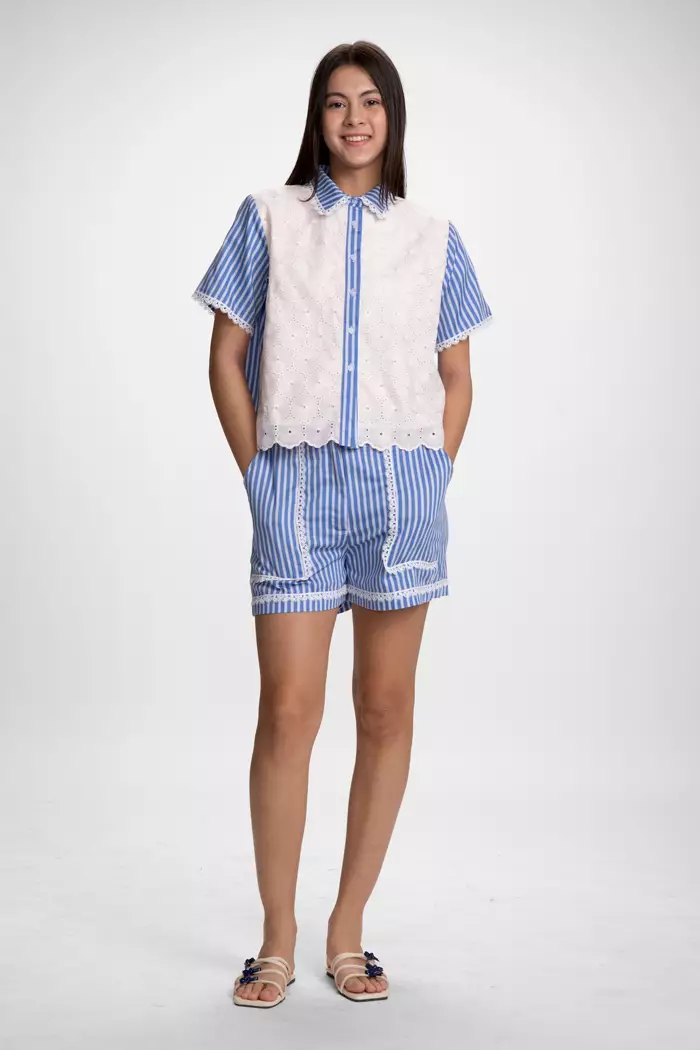 COTTONINK - Atasan Kemeja Wanita Blush Pink Doan #BestSeller