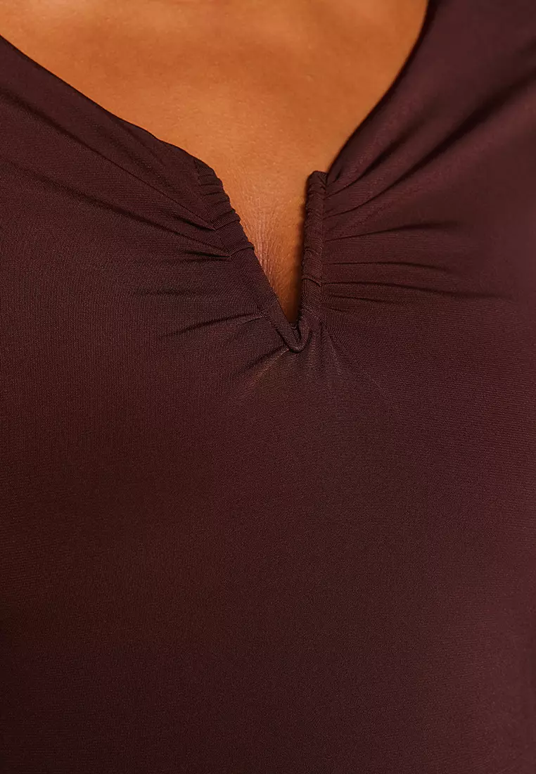 Plus Size Sandy V-Neck Blouse