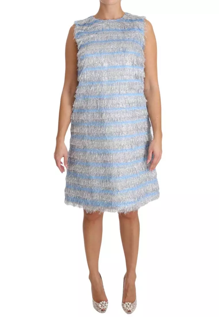 Dolce and gabbana light blue cheap dress