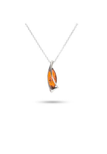 Millenne silver MILLENNE Multifaceted Baltic Amber Sailling Silver Pendant with 925 Sterling Silver 407DCAC40EDFBFGS_1