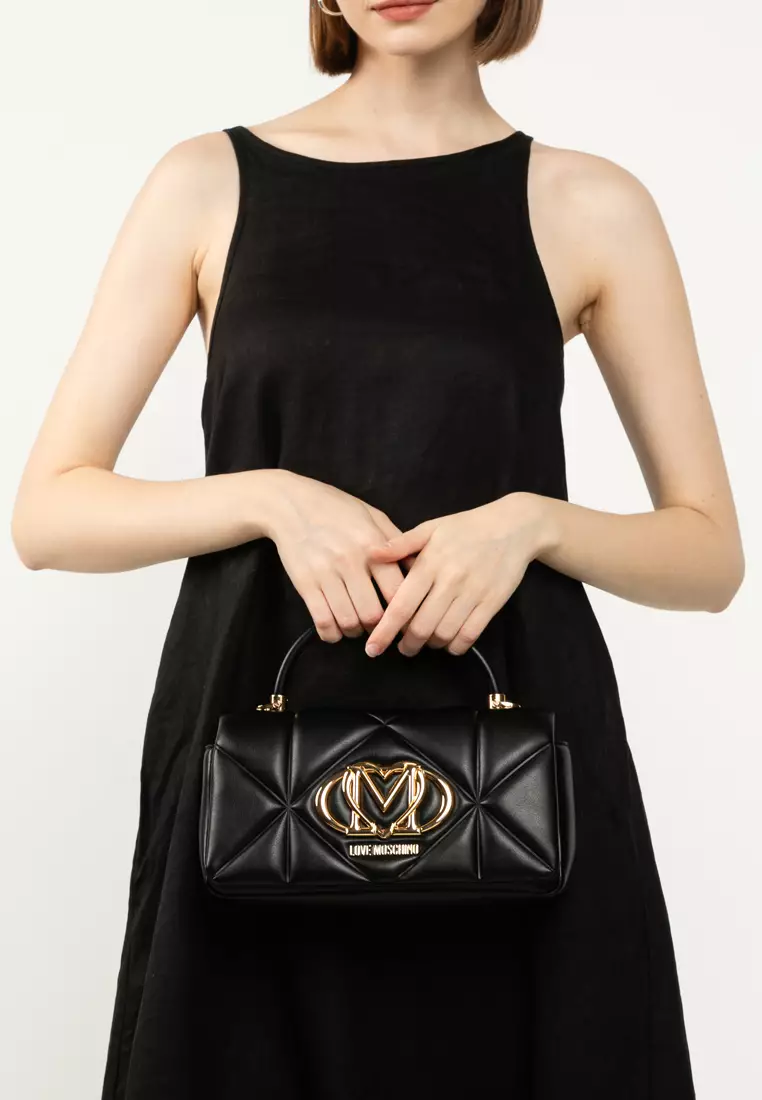 Embossed Quilted Top-Handle Bag (nt)