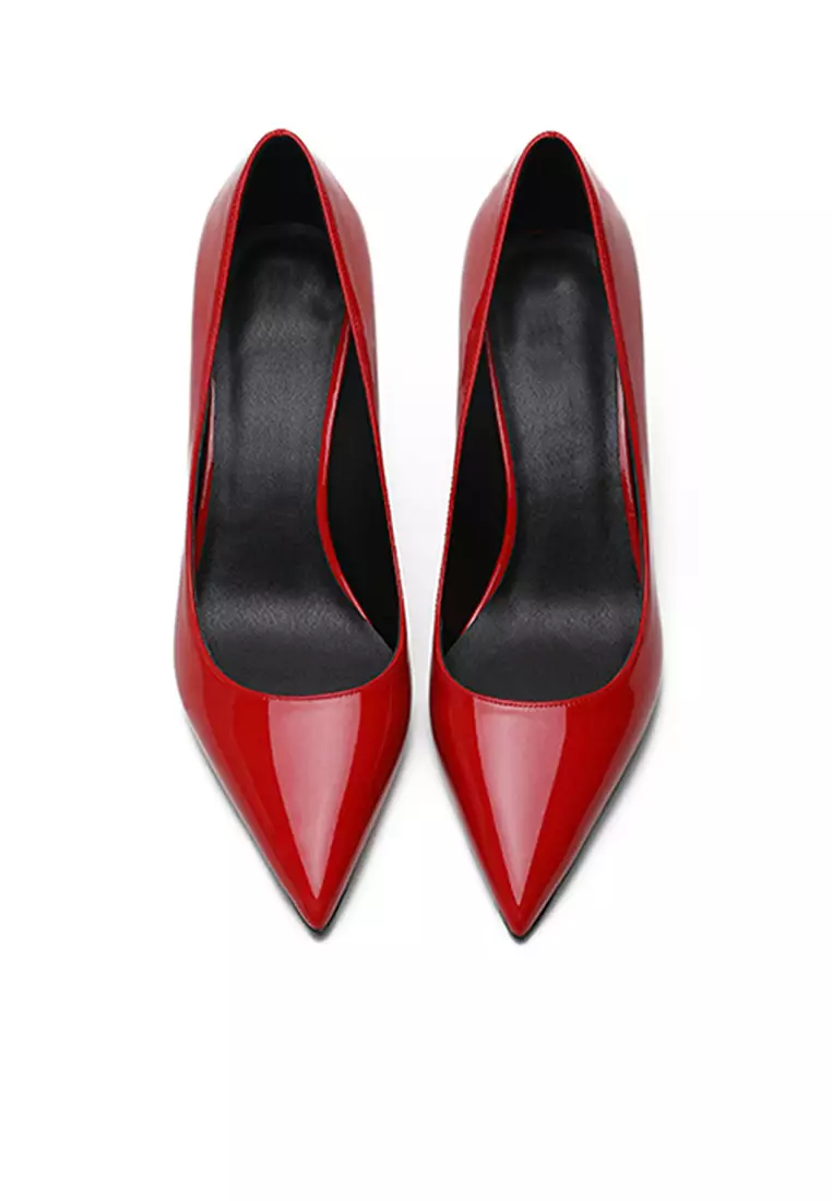 8CM Patent Pointed High Heel Shoes HZL180