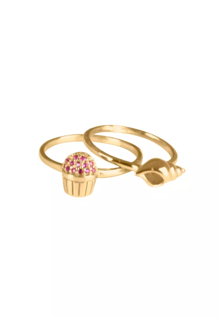 Vermeil Pave Cupcake Ring