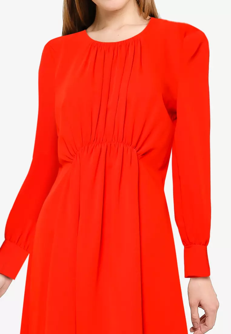 Emmy Crepe Long Sleeve Dress
