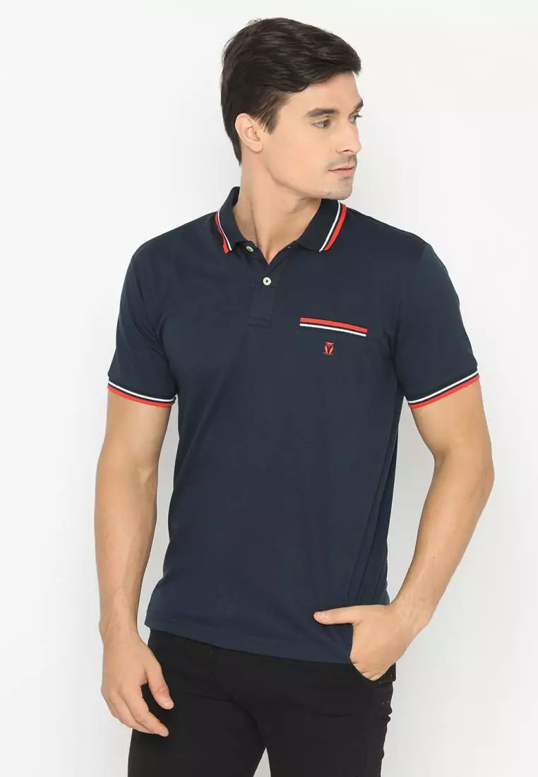 MATSUDA Kaos Polo Shirt Pria Kerah Inzai