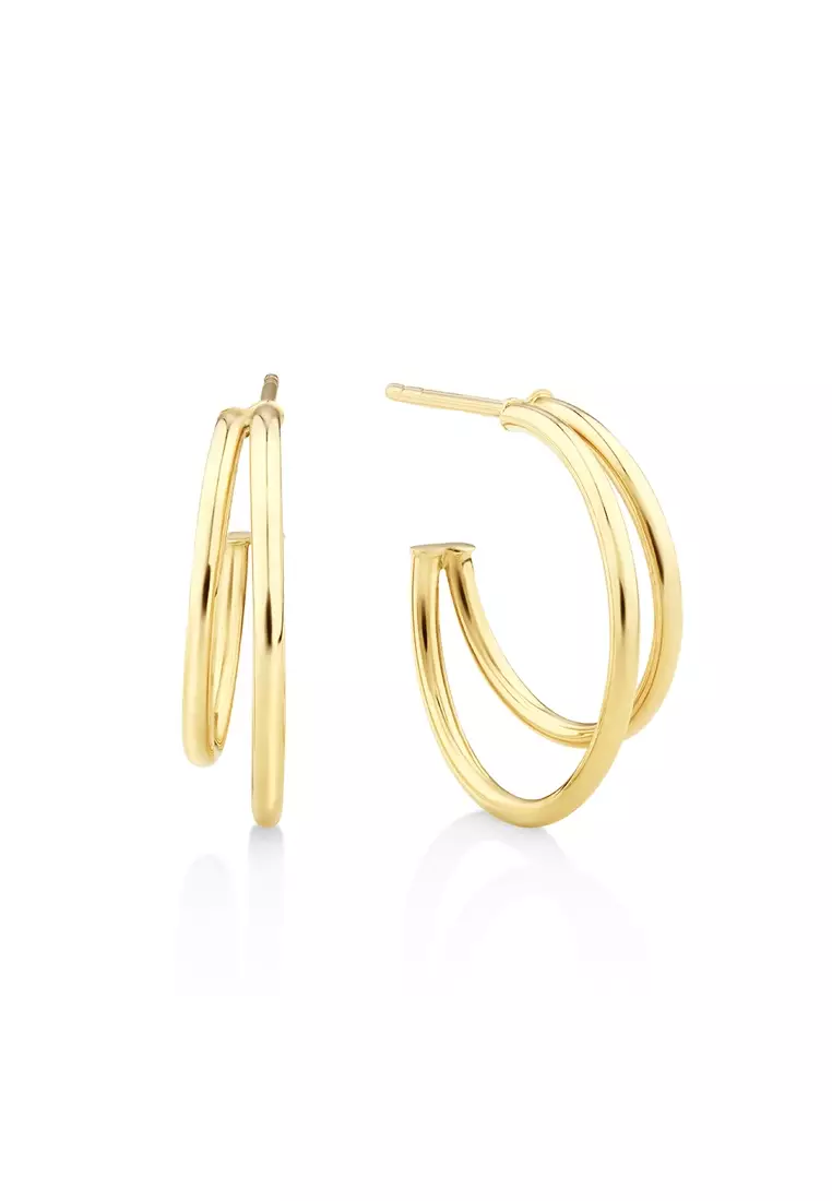 Michael hill jewellers discount gold hoop earrings