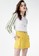iROO yellow Basic Yellow Shorts With Cuff Hemming 98D88AA1C107C3GS_2