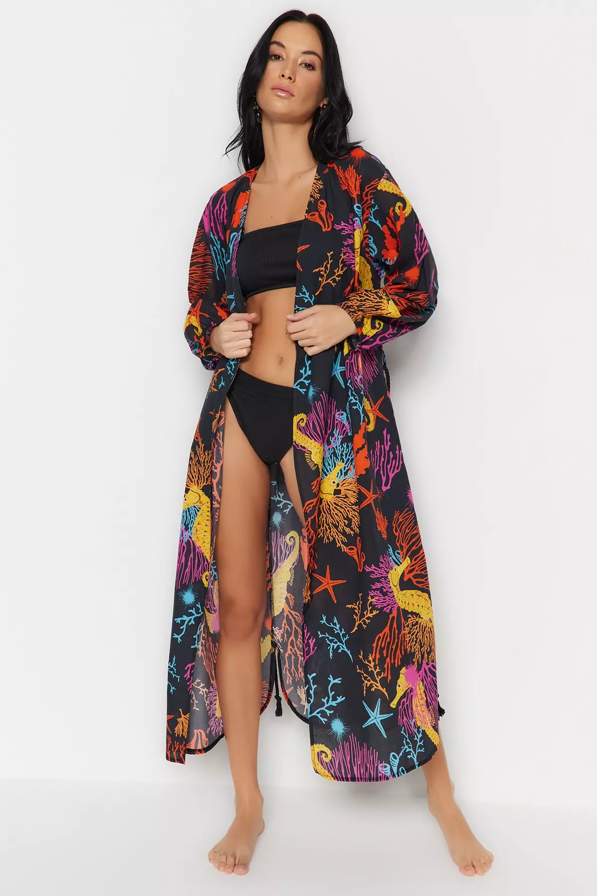 Cheap plus size kimono on sale cardigan