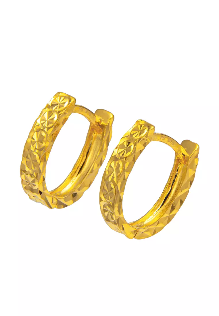Weight of deals gold earrings