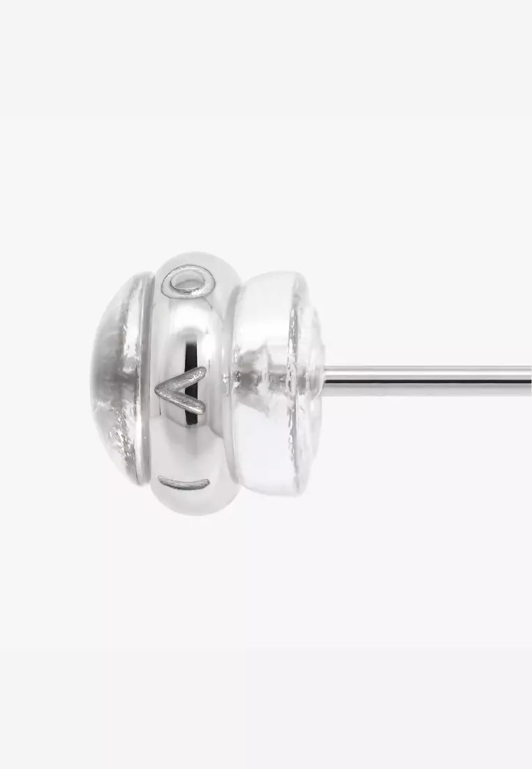 Roselle Lumin White Earrings in White Gold