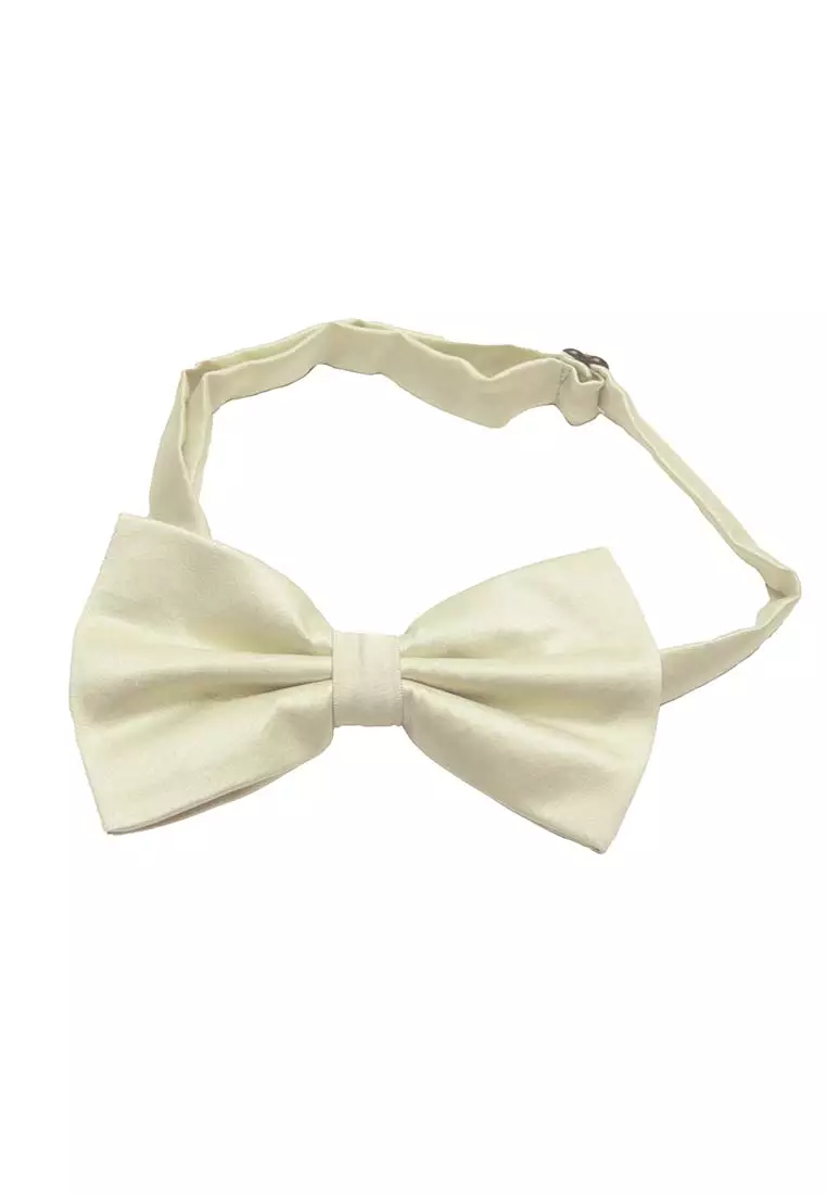 Houseofcuff Dasi Kupu Bowtie Pocket Square Saputangan Krem A10